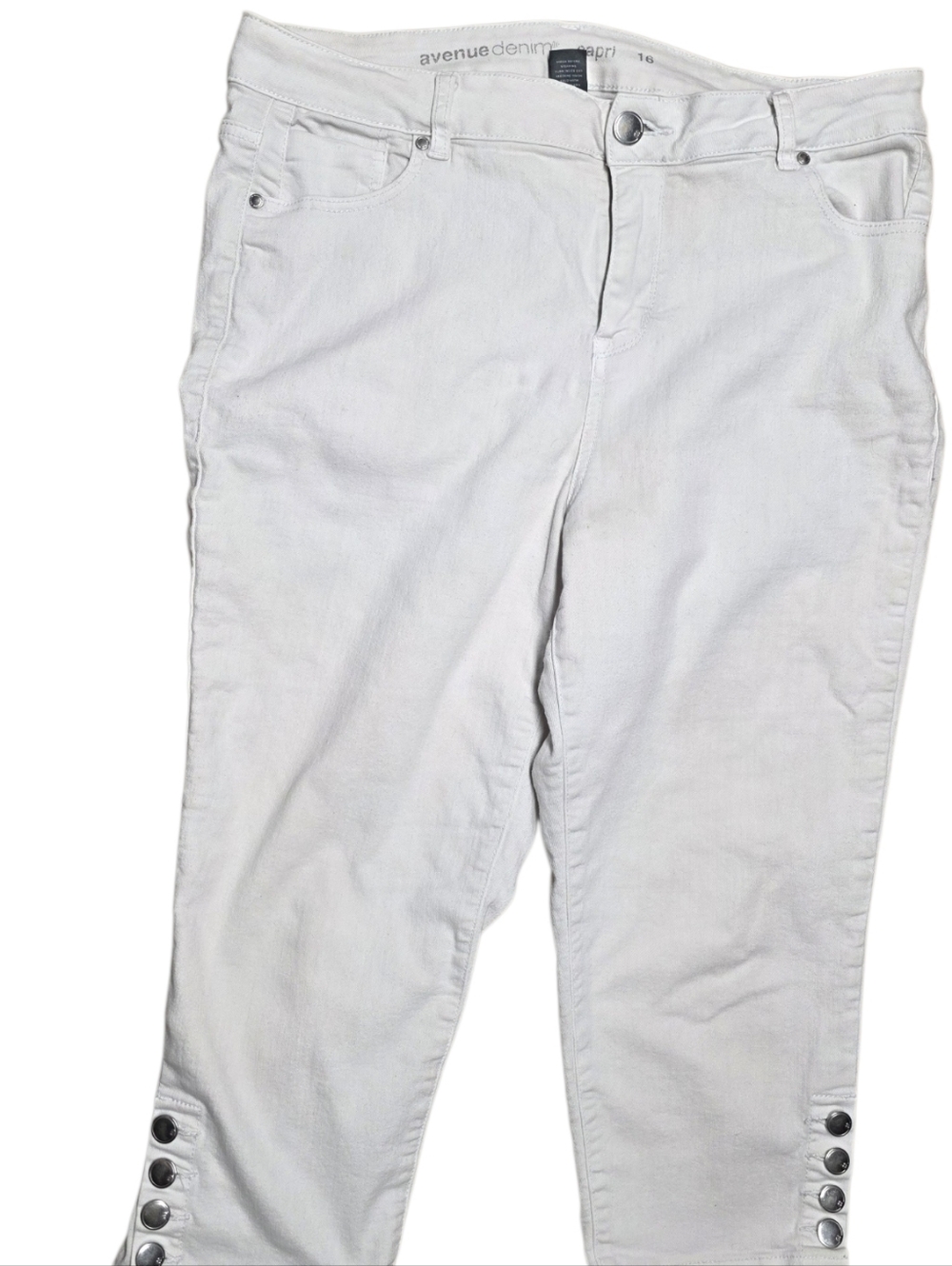 Capris with Stylish Buttons On Legs